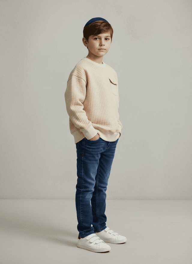 Quilted Utility Pocket Sweatshirt Boys